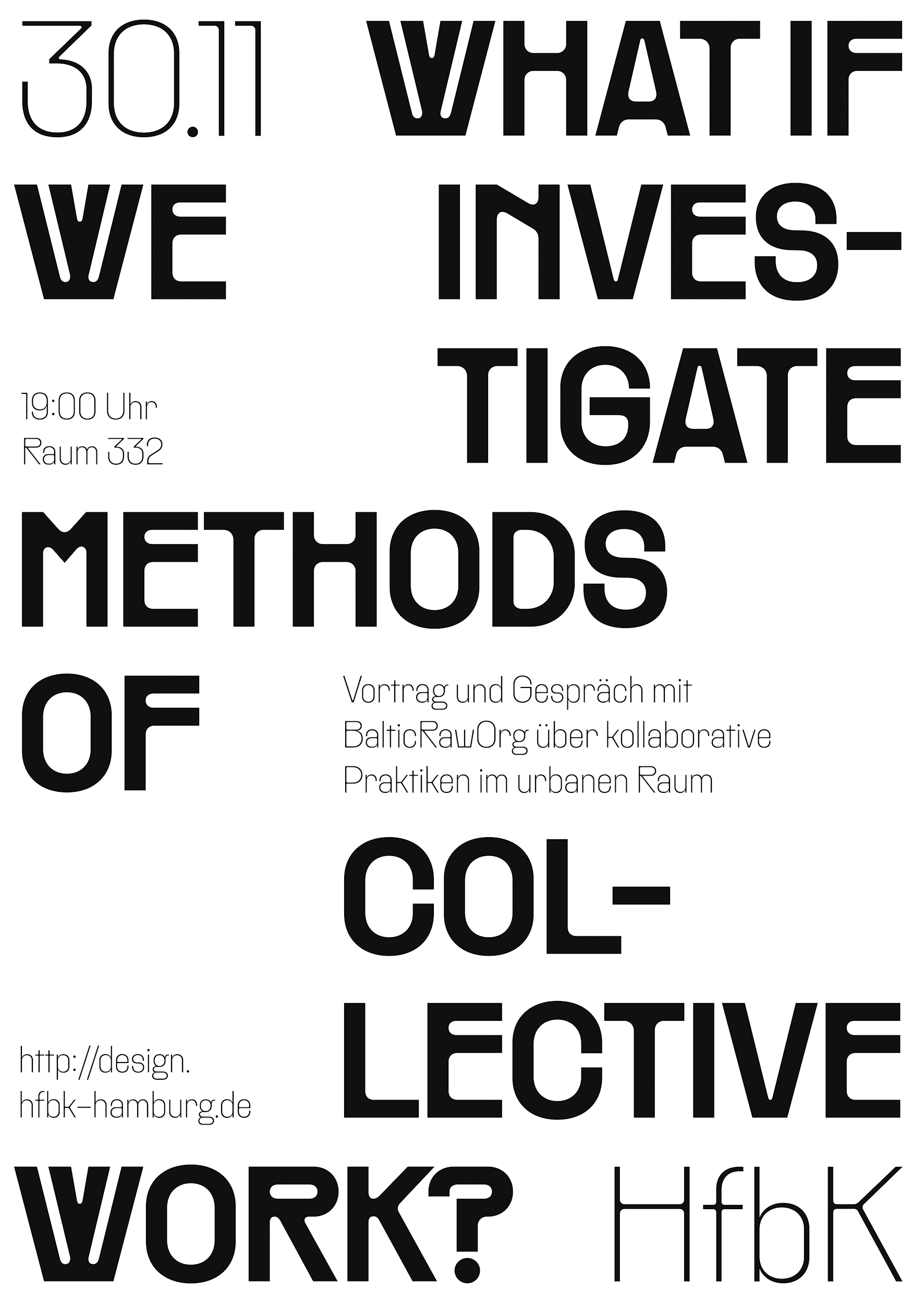 … we investigate methods of collective work